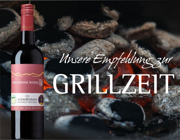 Unsere Empfehlung zur Grillzeit. wine4future Rotwein trocken