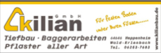Kilian GmbH - Tiefbau, Baggerarbeiten, Pflaster aller Art